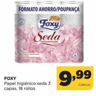 Alimerka Foxy papel higiénico seda 3 capas oferta