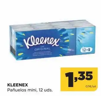 Alimerka Kleenex pañuelos mini 12 oferta