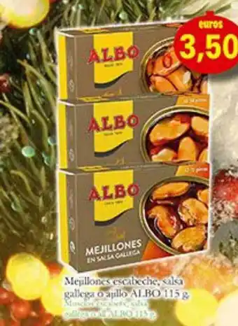 Supermercados Bip Bip Mejillones escabeche salsa gallega o ajillo albo oferta