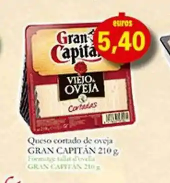 Supermercados Bip Bip Queso cortado de oveja gran capiltán oferta