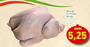 Supermercados Bip Bip Pavo de 6 a 9 kilos el kilo oferta