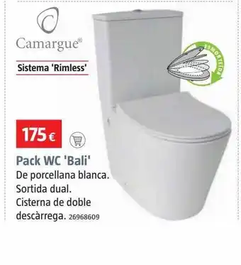 Bauhaus Pack wc 'bali' oferta