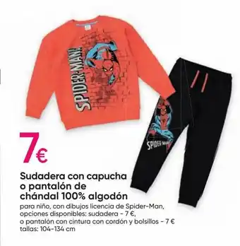 Pepco Sudadeira con capucha o pantalón de chándal 100% algodón oferta