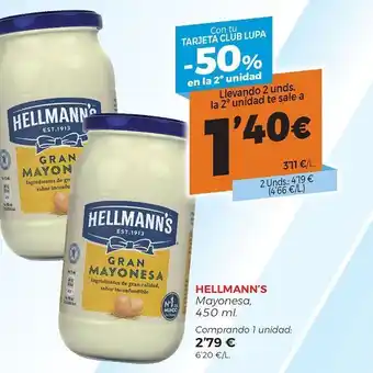 Supermercados Lupa Mayonesa hellmans oferta