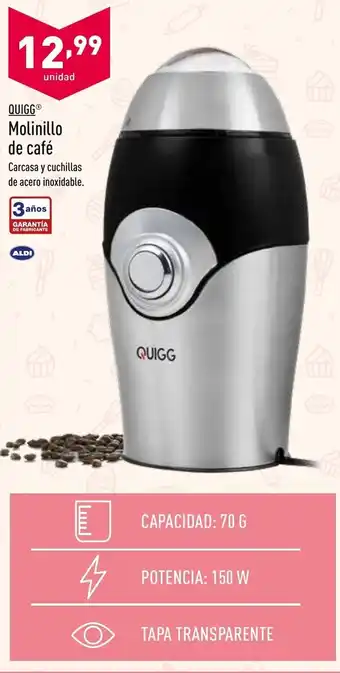 ALDI Quigg Molinillo de café oferta