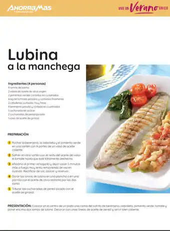 AhorraMas Lubina a la manchega oferta