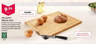 ALDI Home Creation Tabla de cortar Tamaño: 45 x 34 x 1,8 cm oferta