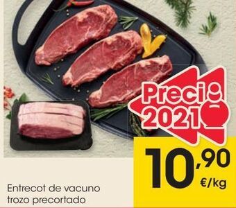 Eroski Entrecot de vacuno trozo precortado oferta