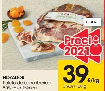Eroski Hozador paleta de cebo ibérica 50% raza ibérica oferta