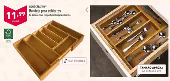 ALDI Home Creation Bandeja para cubiertos Tamaño Aprox.: 45 x 34 x 6 cm oferta