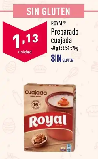 ALDI Royal Preparado cuajada 48g oferta
