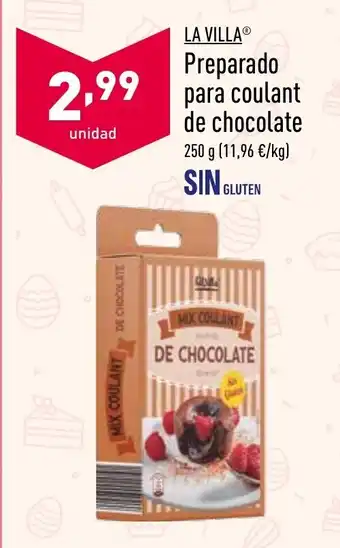 ALDI La Villa Preparado para coulant de chocolate 250g oferta