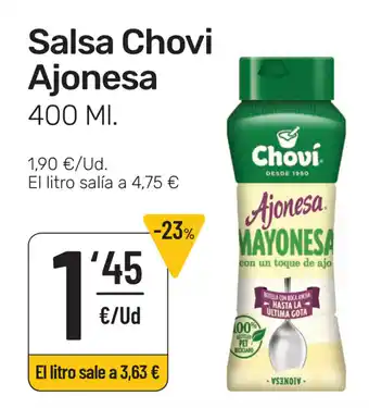 AhorraMas Salsa Chovi Ajonesa 400ml oferta