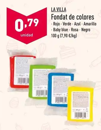 ALDI La Villa Fondat de colores 100g oferta