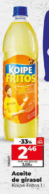 Dia Aceite de Girasol Koipe Fritos oferta