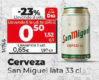 Dia Cerveza San Miguel oferta