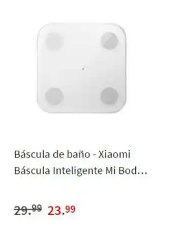 MediaMarkt Xiaomi Báscula de baño Báscula Inteligente Mi Bod oferta