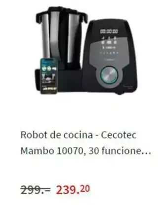 MediaMarkt Cecotec Mambo Robot de cocina 10070,30 funcione oferta