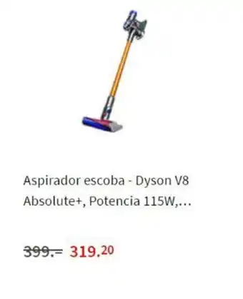 MediaMarkt Dyson V8 Absolute+ Apirador escoba Potencia 115W oferta