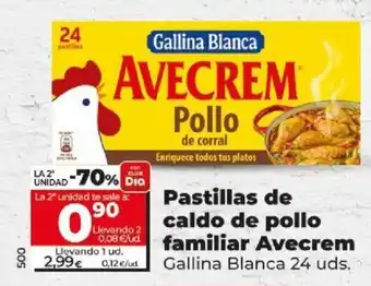 Dia Pastillas de Caldo de Pollo Familiar Avecream oferta