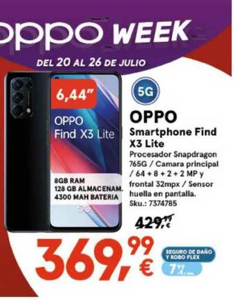 Worten Oppo Smartphone Find X3 Lite oferta