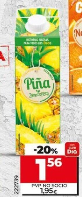 Dia Zumo 100% Exprimido De Piña oferta
