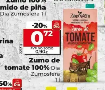 Dia Zumo De Tomate 100% oferta