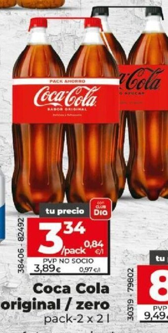 Dia Coca Cola Original / Zero oferta