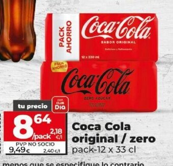 Dia Coca Cola Original / Zero oferta