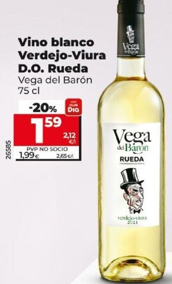 Dia Vino Blanco Verdejo-Viura D.O. Rueda oferta