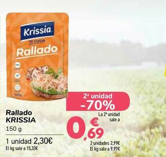 Carrefour Rallado Krissia 150g oferta