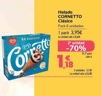Carrefour Helado Cornetto Clásico oferta