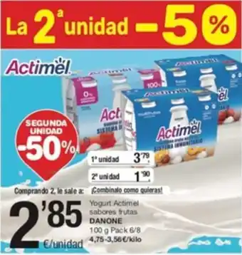 SPAR Yogurt Actimel Sabores Frutas Danone oferta