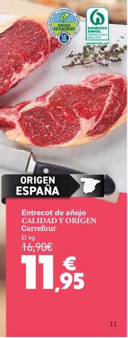Carrefour Entrecot De Añojo Calidad Y Origen Carrefour oferta