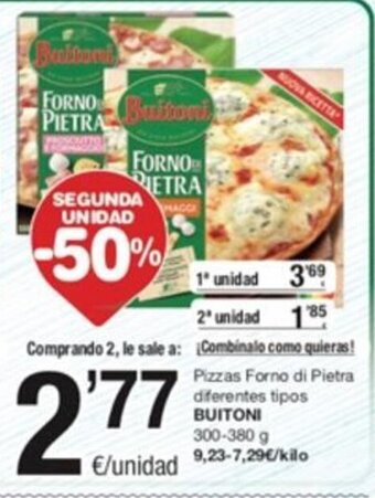 SPAR Pizzas Forno Di Pietra Diferentes Tipos Buitoni oferta