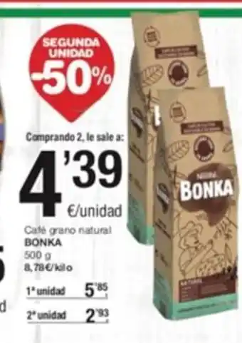 SPAR Café Grano Natural Bonka oferta