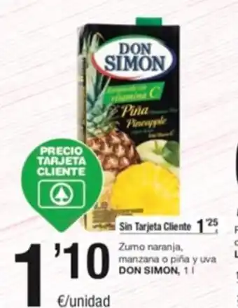 SPAR Piña Y Uva Don Simon oferta