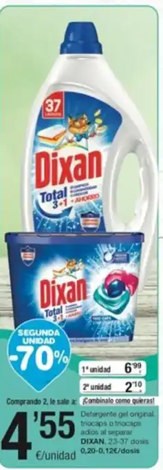 SPAR Triocaps Adios Al Separar Dixan oferta