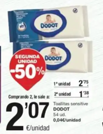 Toallitas Sensitive Dodot