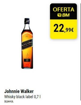 BM Supermercados Johnnie Walker Whisky Black Label 0,7L oferta