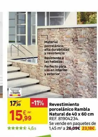Leroy Merlin Revestimiento porcelánico oferta