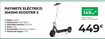 Feu Vert Patinete eléctrico xiaomi oferta