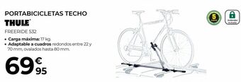 Portabicicletas de techo thule