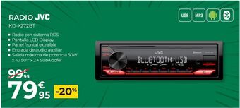 Feu Vert Radio de coche jvc oferta