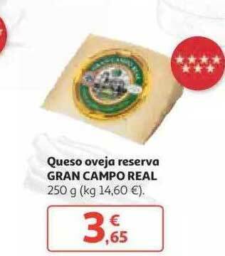 Alcampo Queso Oveja Reserva Gran Campo Real 250g oferta