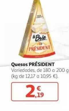 Alcampo Quesos Président 200g oferta