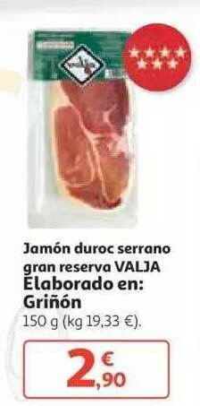 Alcampo Jamón Duroc Serrano Gran Reserva Valja Elaborado En: Griñón 150g oferta