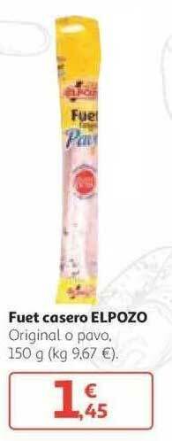 Alcampo Fuet Casero Elpozo 150g oferta