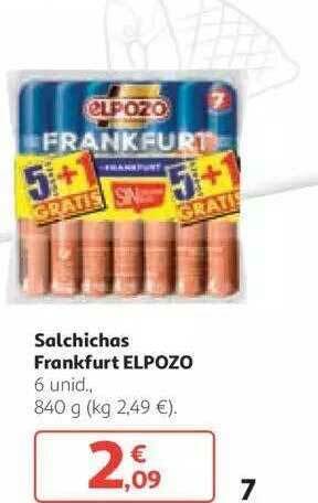 Alcampo Salchichas Frankfurt Elpozo 840g oferta