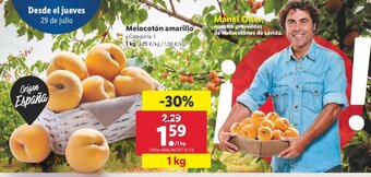 Lidl Melocotòn Amarillo 1kg oferta